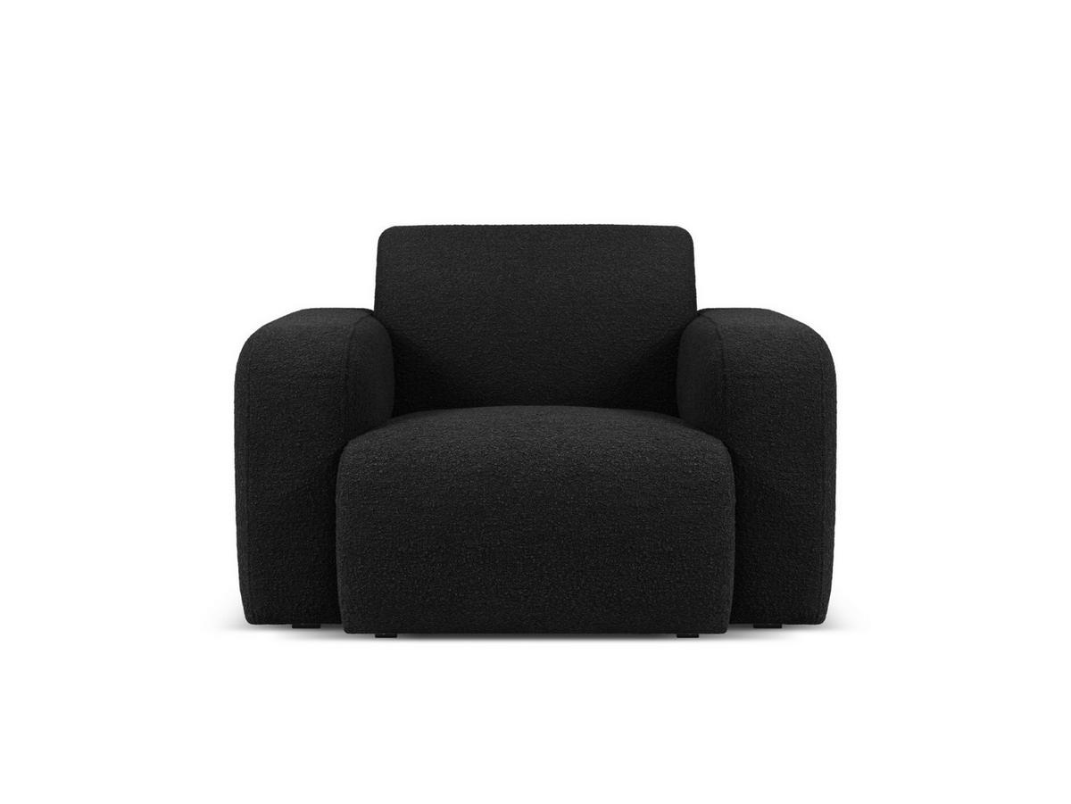 SESSEL Molino aus Boucle schwarz - Schwarz, Textil (95/72/105cm) - Micadoni