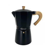 ESPRESSOKOCHER Schwarz 12.8/20.7/24.3 cm KH1888 - Schwarz, Metall (20.7/24.3/12.8cm) - Kinghoff 