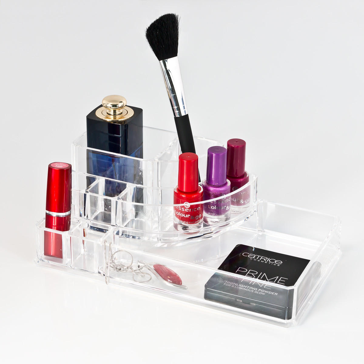 KOSMETIKORGANIZER - Transparent, Kunststoff (22.5/12.5/8cm) - bremermann