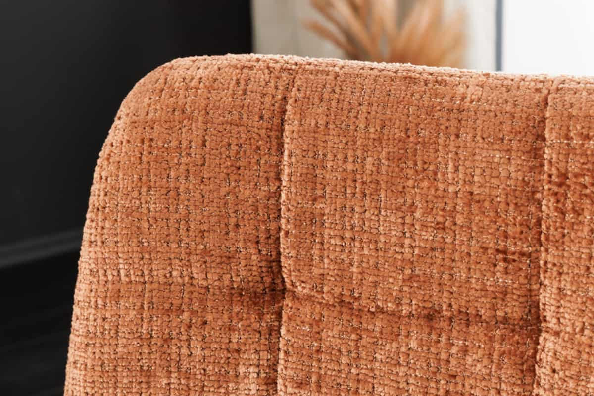 STUHL TRES CHIC Chenille Braun 90 cm - Schwarz/Braun, Kunststoff/Textil (54/88/44cm) - riess-ambiente