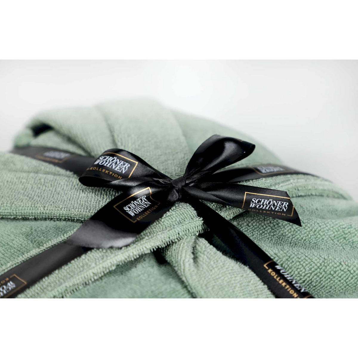 BADEMANTEL SELECT - Grün, Textil (XLnull) - Schöner Wohnen