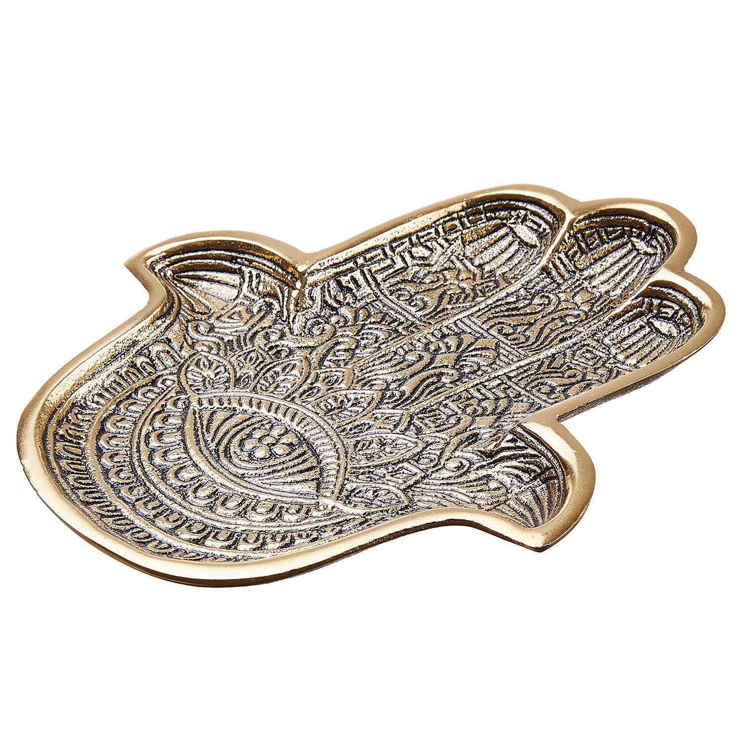 DEKOSCHALE Hamsa - Goldfarben, Metall (18cm) - Butlers