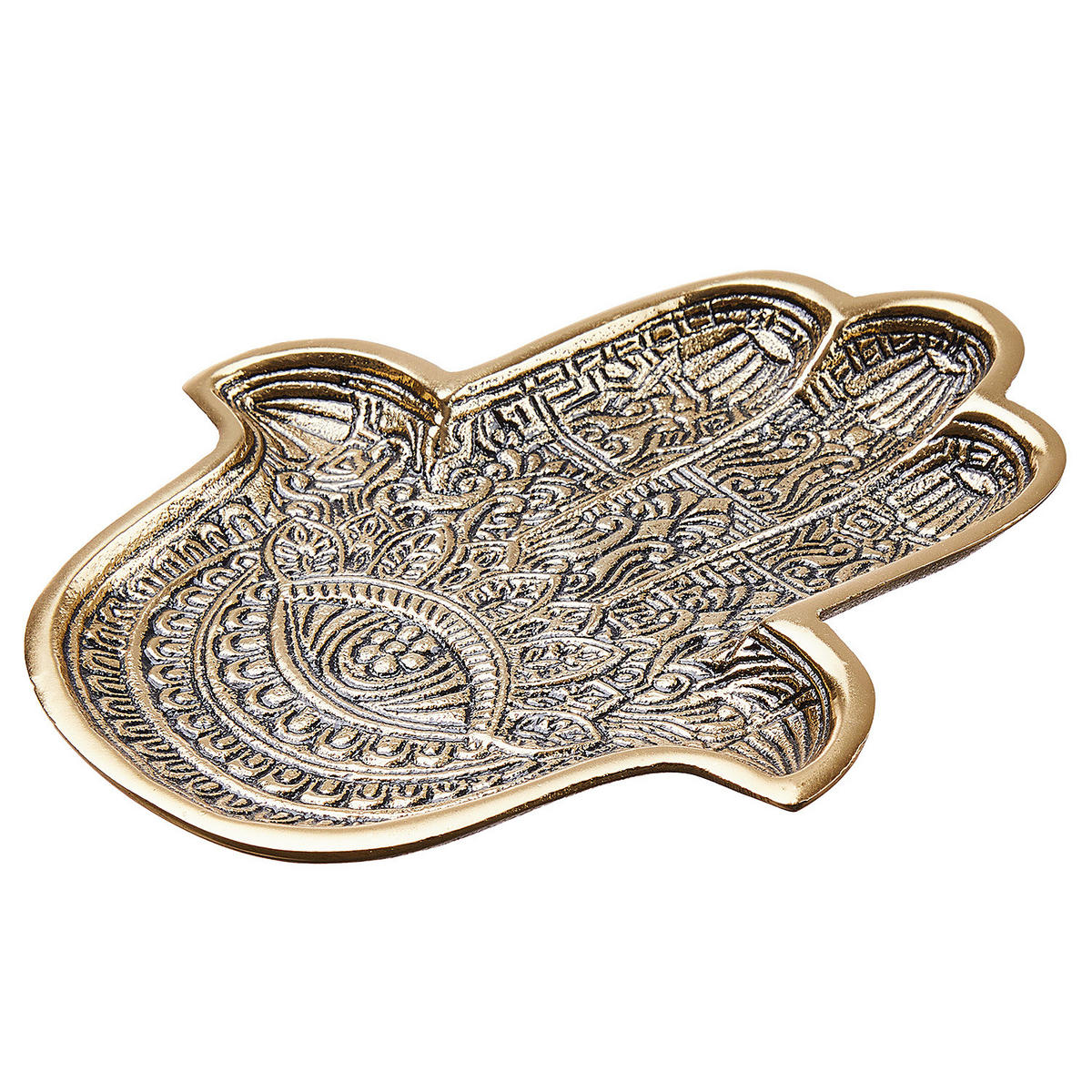 DEKOSCHALE Hamsa - Goldfarben, Metall (18cm) - Butlers