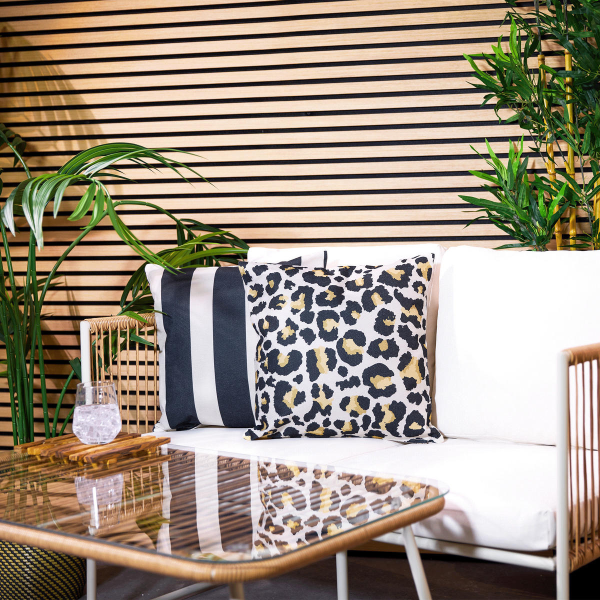 OUTDOOR-KISSEN 2er-Set - Multicolor, Textil (43/43cm) - icon