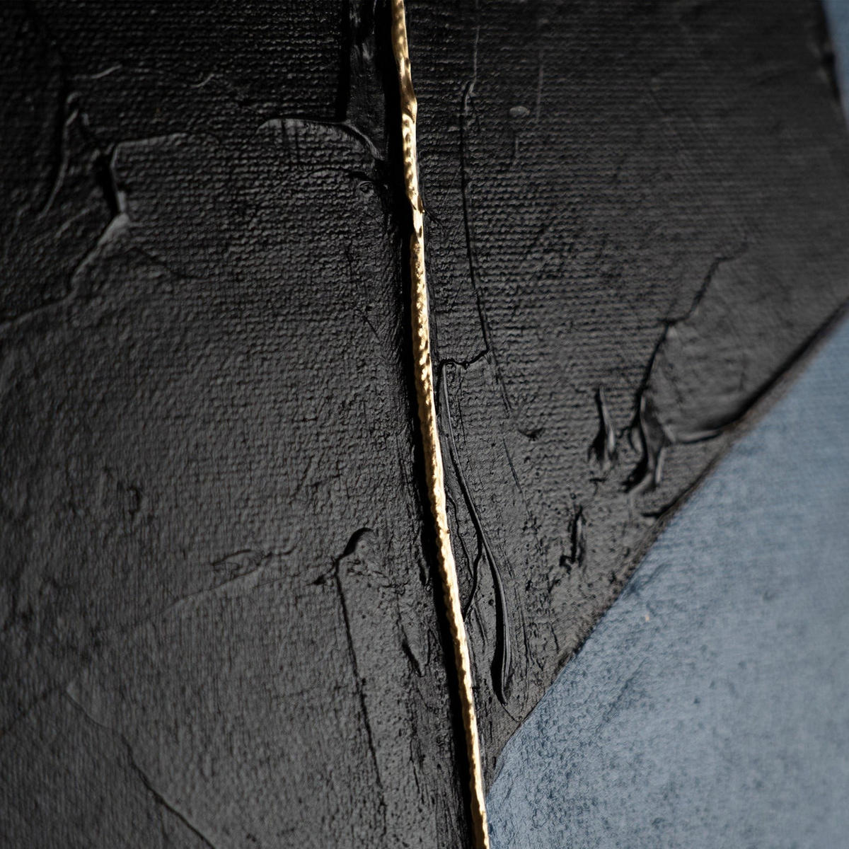 GEMÄLDE Gestreifte Symphonie Schattenfugenrahmen Schwarz 180x120 cm - Schwarz, Holz (180/120cm) - YS-art gallery