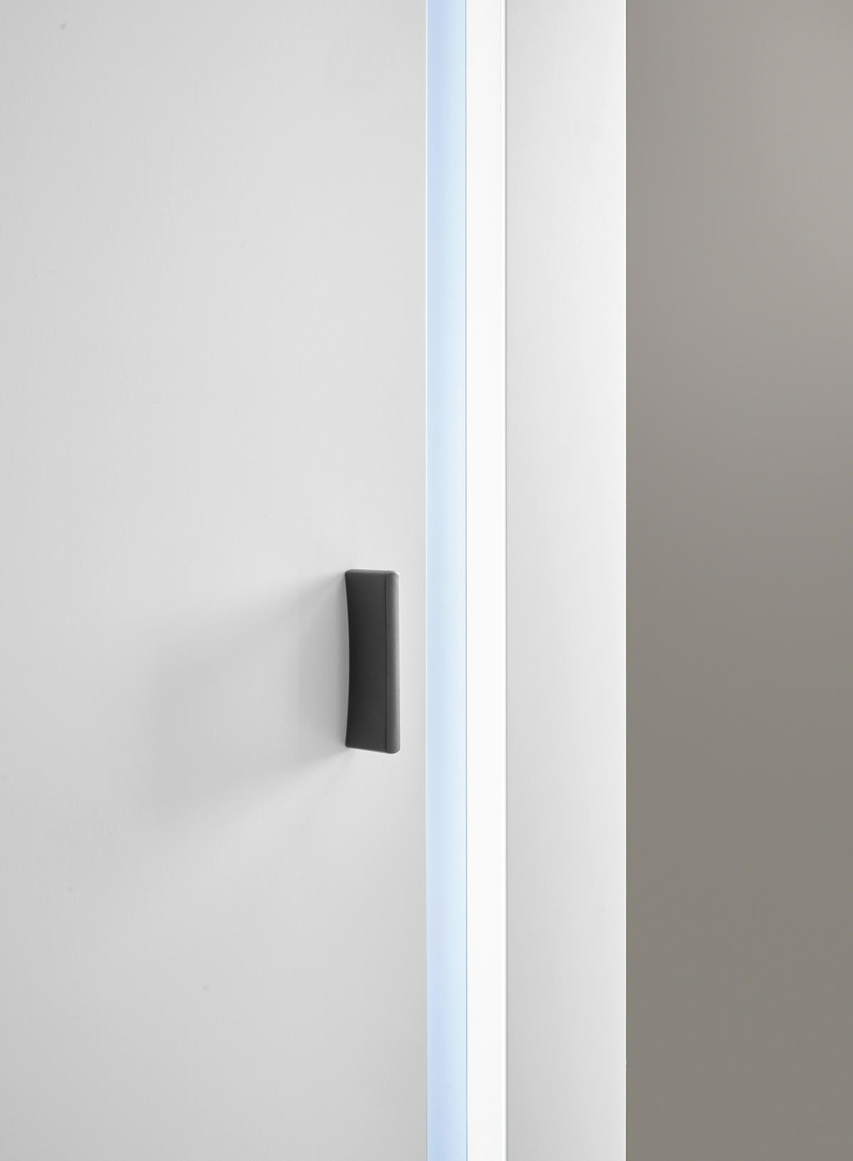 STAURAUMSCHRANK M19 Weiß Matt 55/200/35 cm links - Weiß, Holzwerkstoff (55/200/35cm) - Livojo