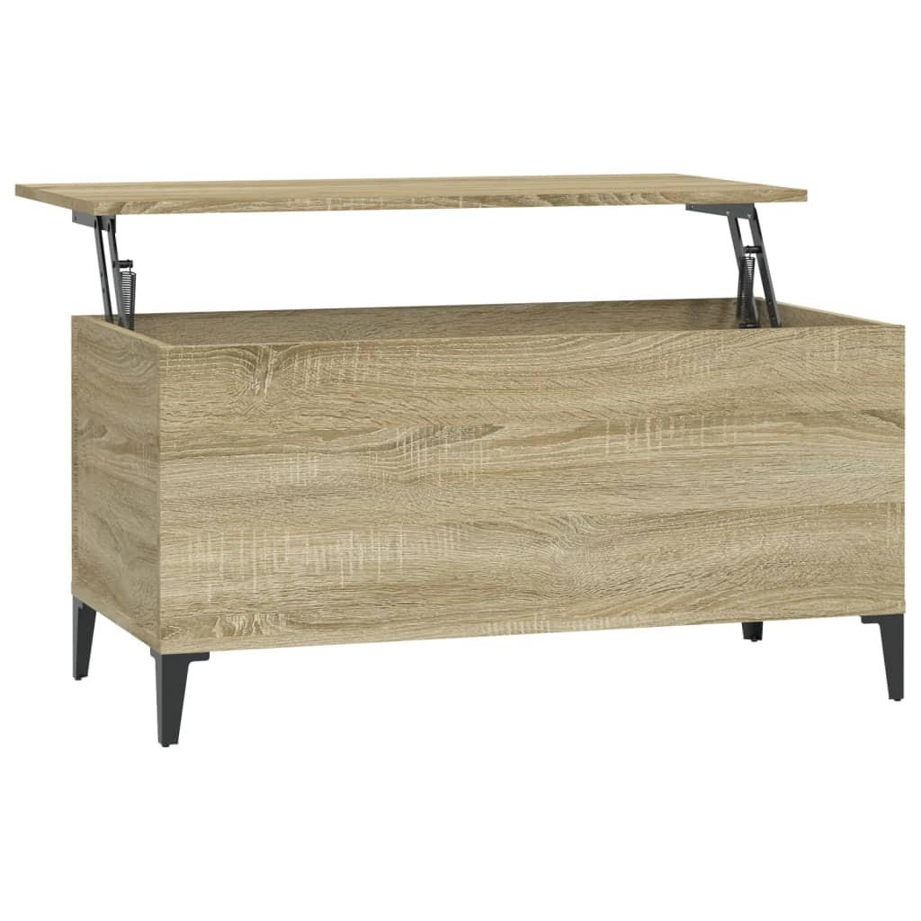 COUCHTISCH Sonoma-Eiche 90x44,5x45 cm Holzwerkstoff - Braun, Holzwerkstoff (90/44.5/45cm) - furnicato