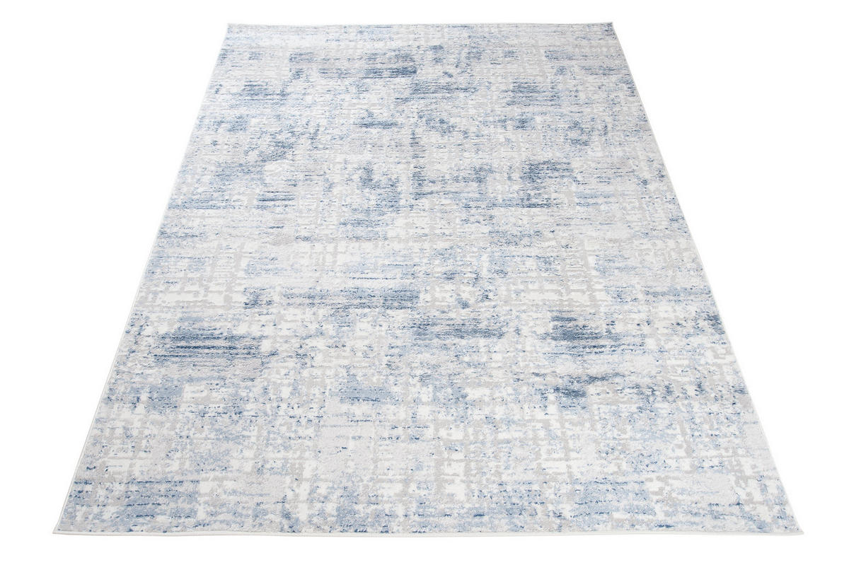 TEPPICH SKY Hellgrau Blau 160/220 cm - Blau/Hellgrau, Textil (160/220cm) - Tapiso