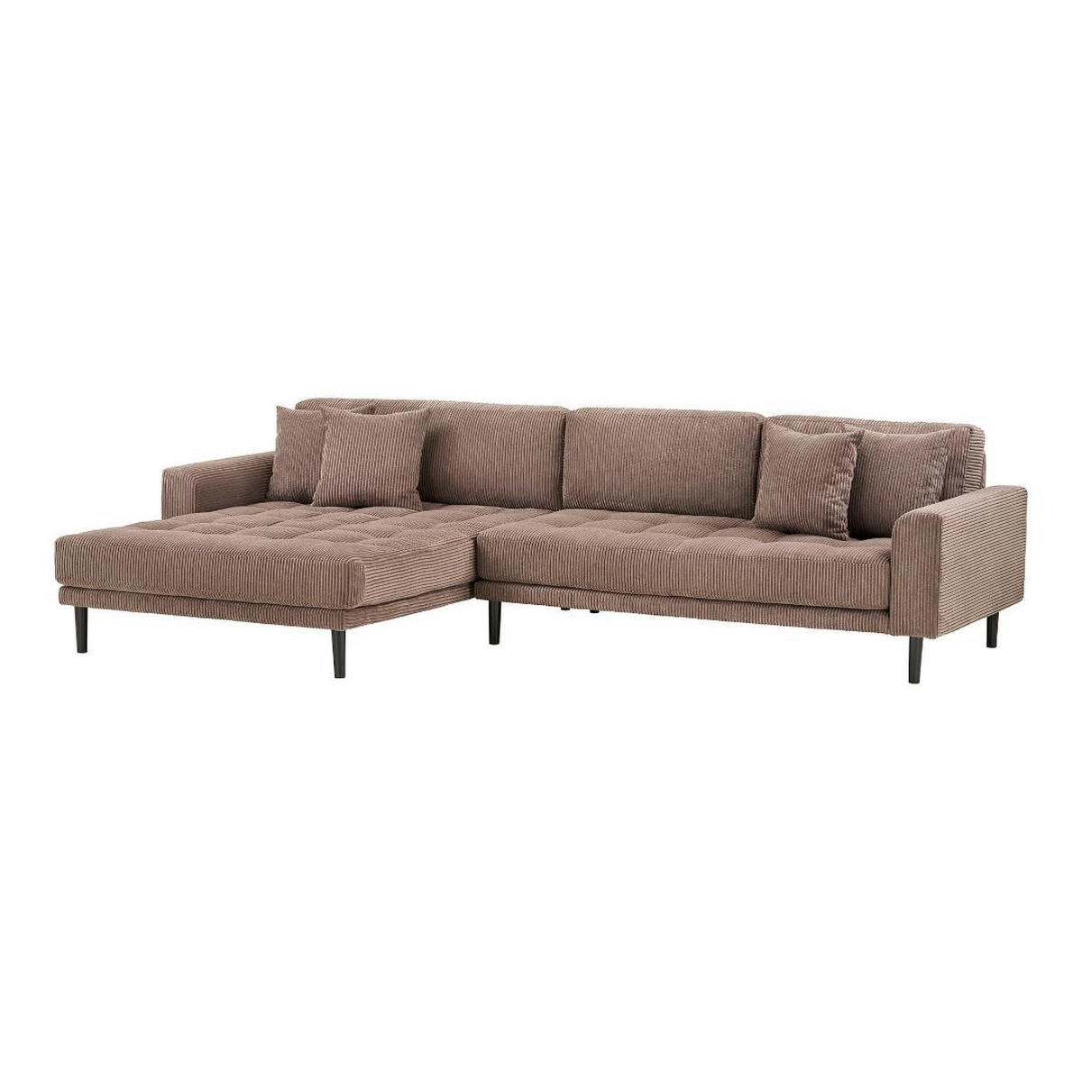 SOFA, Cora, Stühle Braun, Polyester, 170 x 290 x 76 cm - Braun, Textil (170/290cm) - ebuy24
