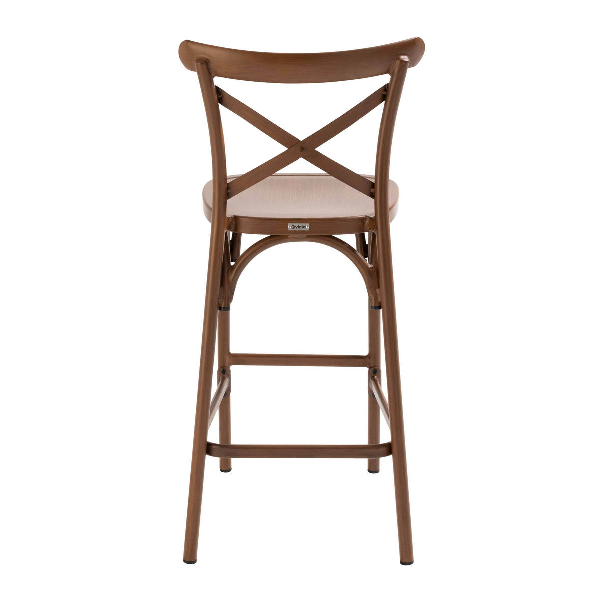 HOCHSTUHL, Braun - Braun, Metall (52/110/44cm) - Oviala