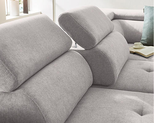 Graues Sofa mit Rückenlehnen