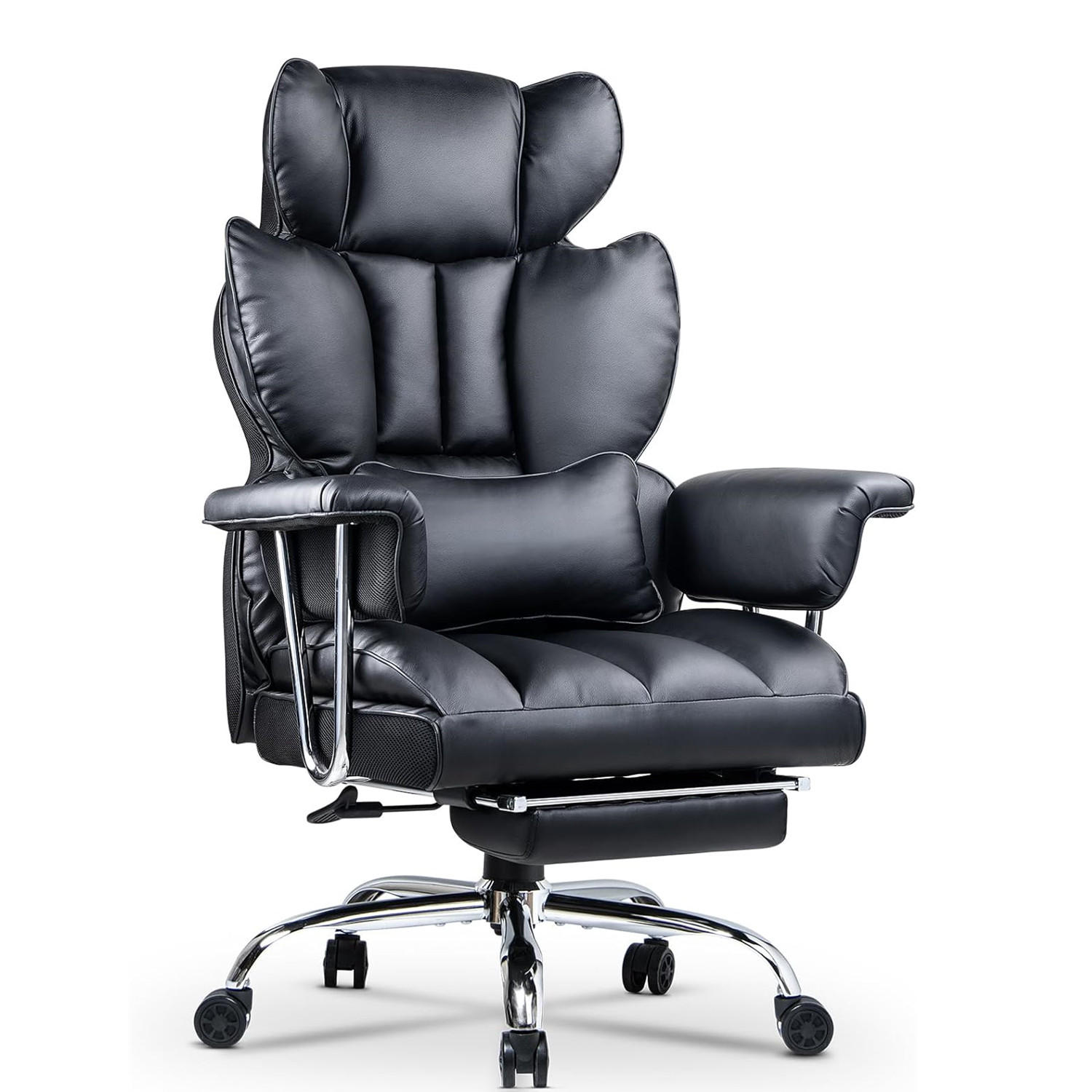 BÜROSTUHL Schwarz ergonomisch mit hochdichter Schaumstoffpolsterung - Schwarz, Metall (63.5/31.5/91.5cm) - Rattrix