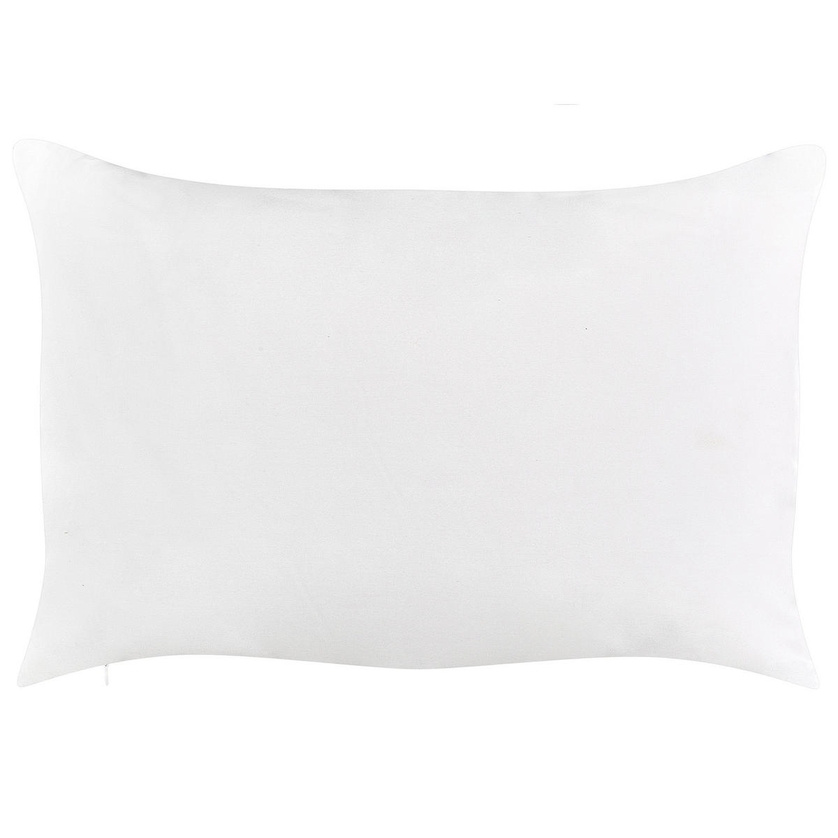 GARTENKISSEN 2er-Set Blumenmuster blau 40/60 cm Valloria - Hellblau, Textil (60/40cm) - Beliani