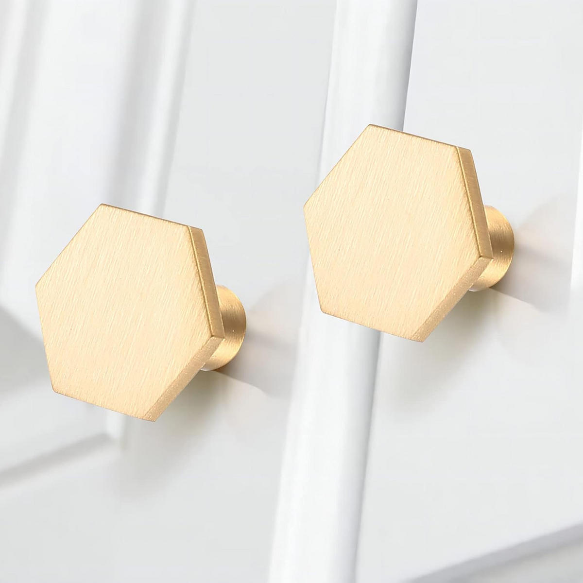 MÖBELGRIFF Antik Messing 2er-Set - Goldfarben, Metall (3/2/2.2cm)