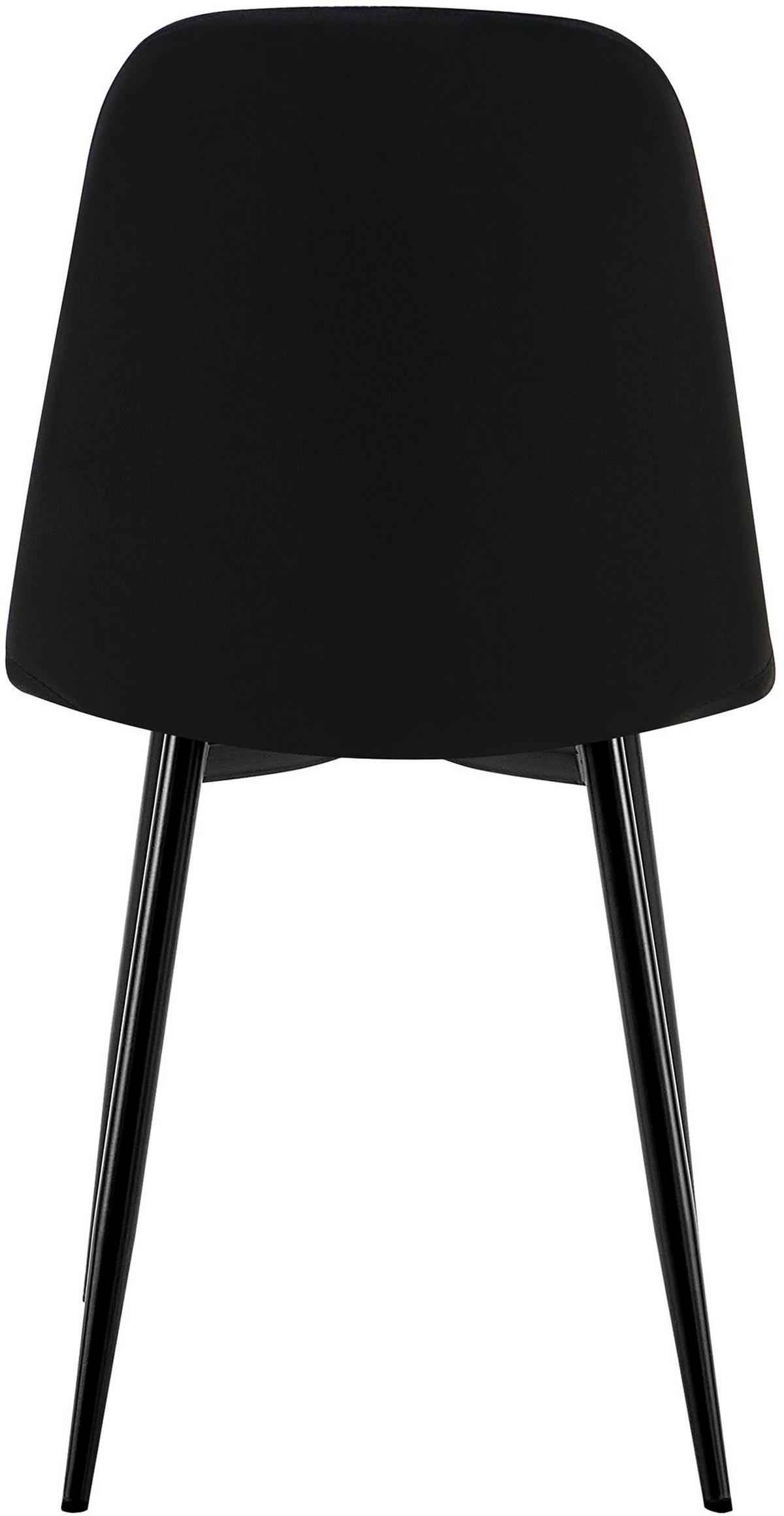 STUHL Metall Schwarz - Schwarz, Textil/Metall (45/88/54cm) - CLP