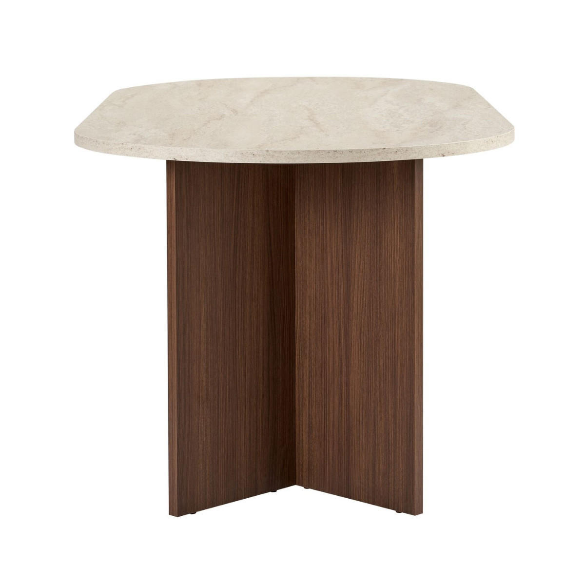 ESSTISCH mit abgerundeten Kanten sable 180/75/89,5 cm - Eichefarben, Holzwerkstoff (96/89.5/75cm) - Calicosy