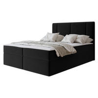 BOXBETT Michelle 180x200 - H3 - Schwarz, Holzwerkstoff/Kunststoff (180/200cm) - MIRJAN24