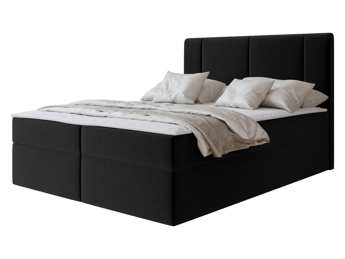 BOXBETT Michelle 180x200 - H3 - Schwarz, Holzwerkstoff/Kunststoff (180/200cm) - MIRJAN24