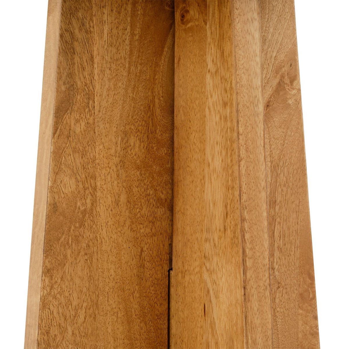 BEISTELLTISCH KERALA weiß/natur - Weiß/Naturfarben, Naturmaterialien/Holz (40/40/51cm) - IDIMEX