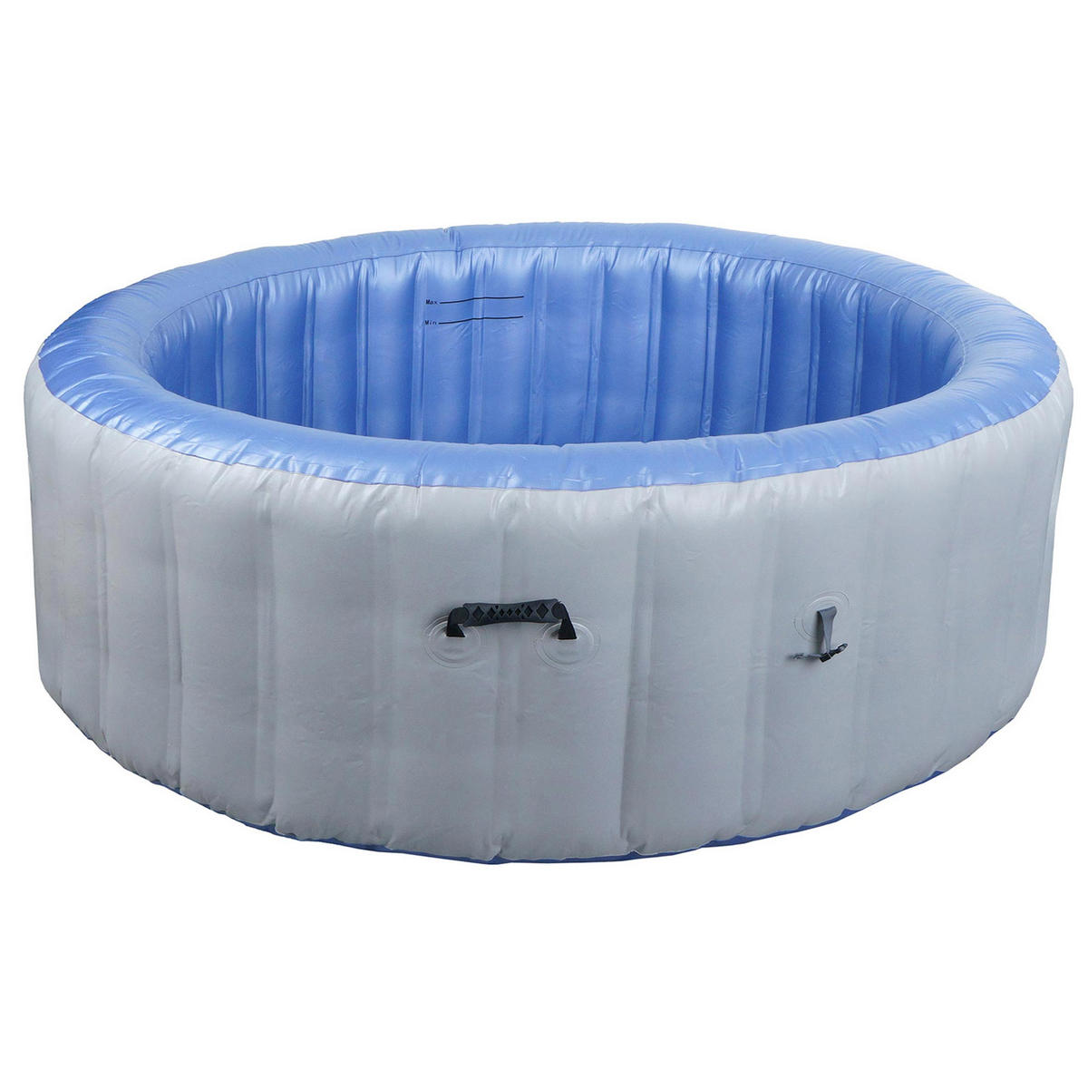 WHIRLPOOL rund Grau - Grau, Kunststoff (198/65/198cm) - MCW