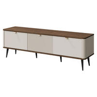 TV-ELEMENT Marly 3K RE13 - Kaschmir/Goldfarben, Holzwerkstoff/Metall (160/52/40cm) - MIRJAN24