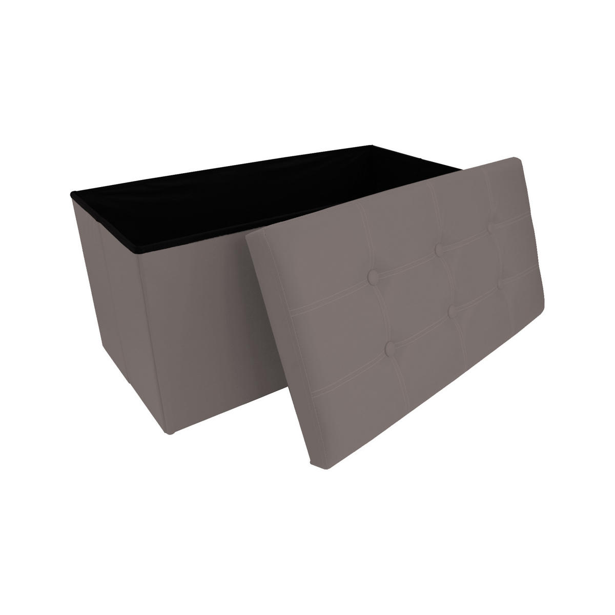FUSSHOCKER Grau 38/76/38 cm - Grau, Textil (38/38/76cm) - Mobili Rebecca