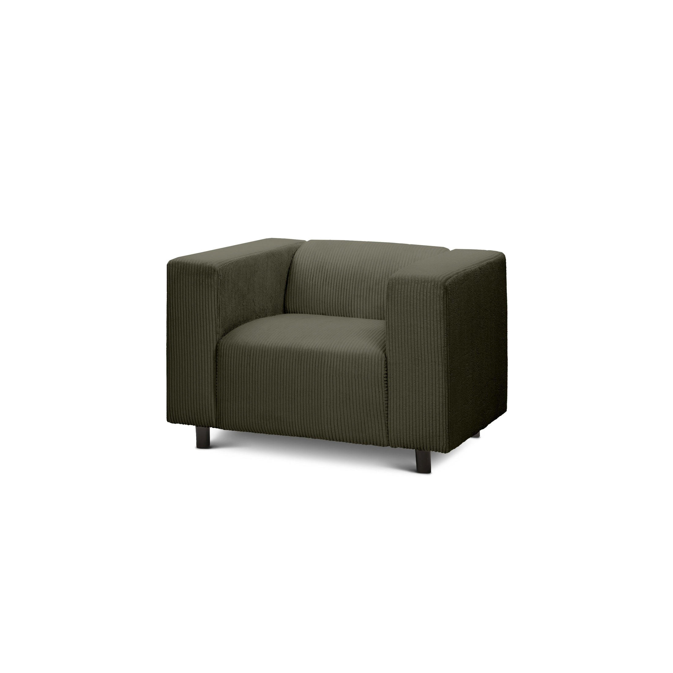 SESSEL July Grün 95 × 80 × 57 cm - Grün, Textil (95/80/57cm)
