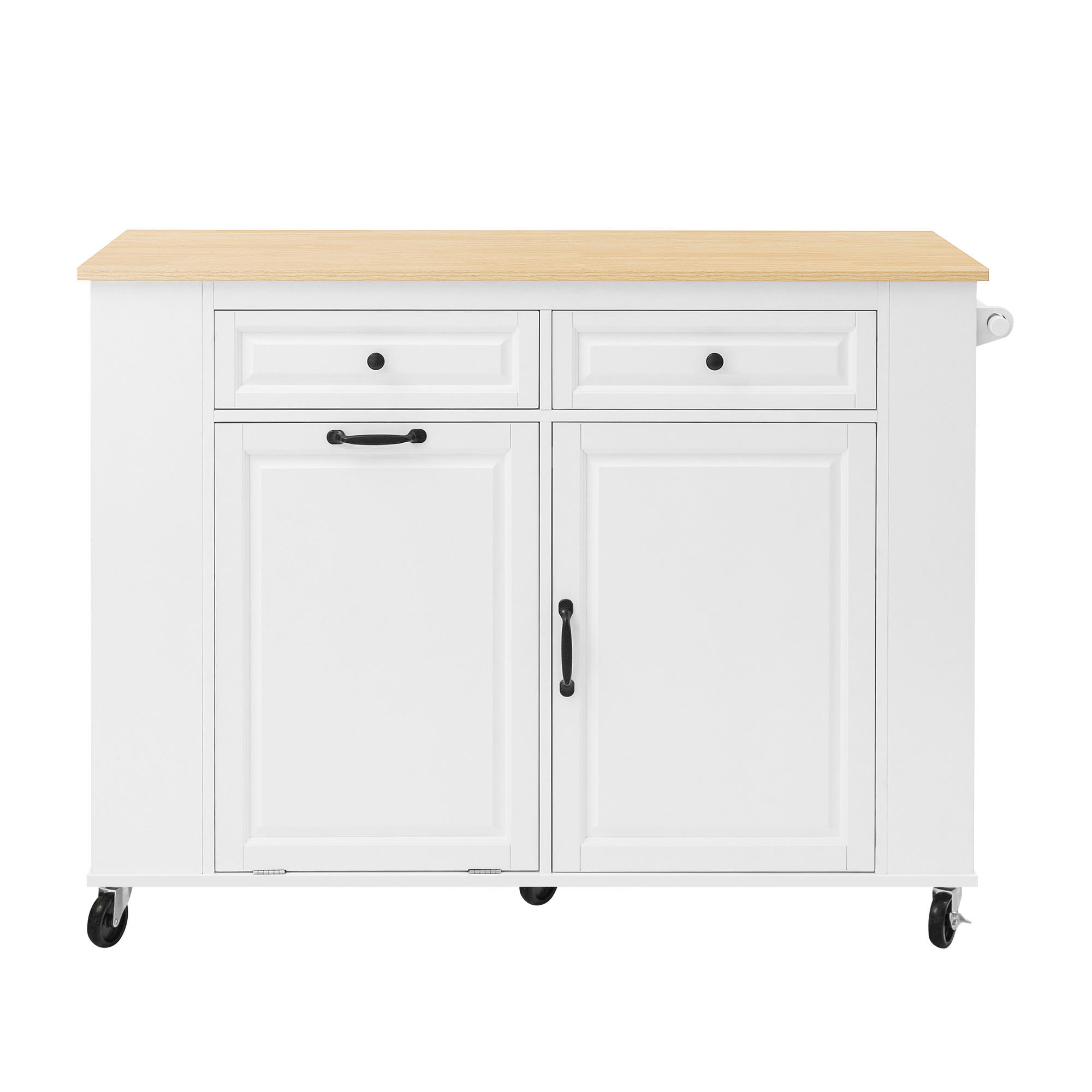 KÜCHENINSEL Weiß 120/40-70/92 cm - Weiß, Holzwerkstoff (120/92/40cm) - PANGIVO