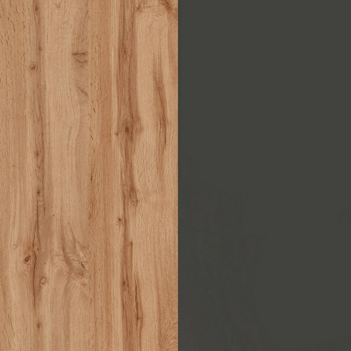 KÜCHENINSEL Anthrazit, Eiche 90/155/90 cm - Eichefarben/Anthrazit, Holzwerkstoff (155/90/90cm) - DMORA