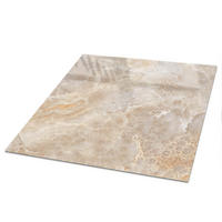TISCHPLATTE 50x50 cm – Marmorstruktur - Grau, Glas (50/50/0.4cm) - Wallfluent