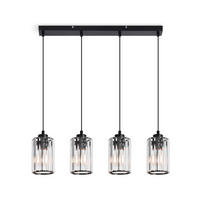 HÄNGELEUCHTE Rinag 40/15/140 cm - Schwarz, Metall (140/40/15cm) - ZMH
