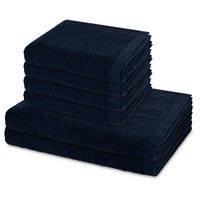 FROTTIERSET Bliss 6-teilig - Dunkelblau, Textil (50/100cm) - MÖVE