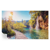 FOTOTAPETE 416x254 cm - Naturlandschaft - Grün, Textil (416/254cm) - Wallfluent