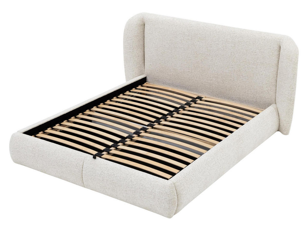 POLSTERBETT Jamika - Hellgrau, Holz/Textil (180/200cm) - MIRJAN24