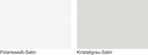 Polarisweiß Satin | Kristallgrau Satin