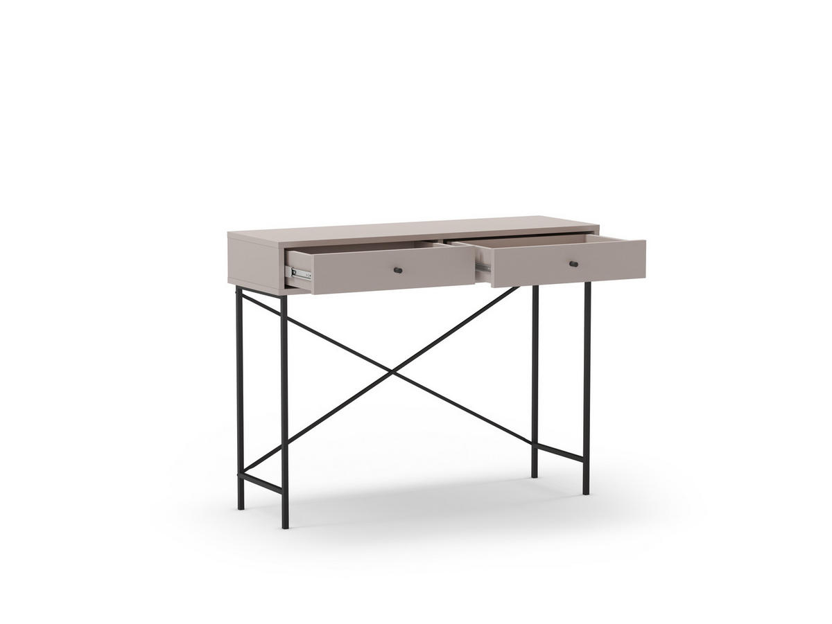 BEISTELLTISCH Titan Grau 110/35/85 cm - Grau, Holz (110/35/85cm) - Calicosy