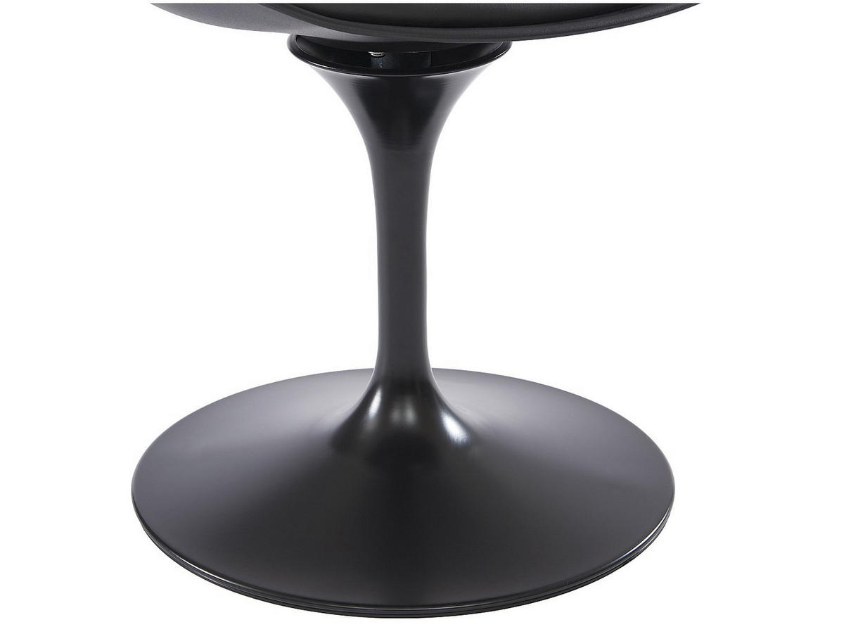 STUHL - Polypropylen, Kunstleder & Metall - Schwarz - XAFY - Schwarz, Kunststoff (49/82/56.5cm) - Vente-Unique