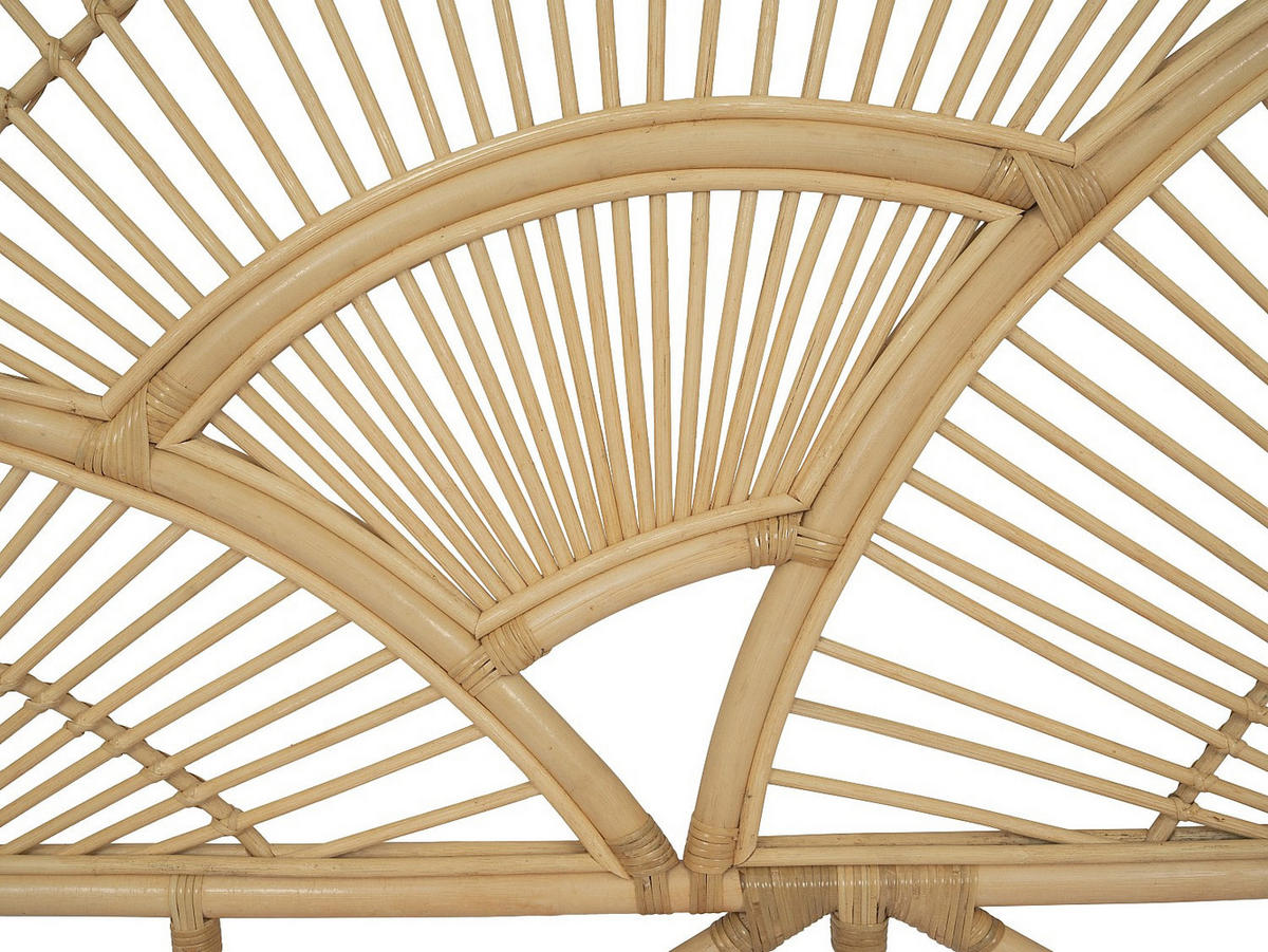 BETT-KOPFTEIL 160 cm - Rattan - Holzfarben - EFELA - Naturfarben, Holzwerkstoff (165/130/4cm) - Vente-Unique