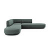 WENDBARES-ECKSOFA Miley aus Chenille-Stoff petrol 5 Sitzplätze - Petrol, Textil (248/248cm) - Micadoni