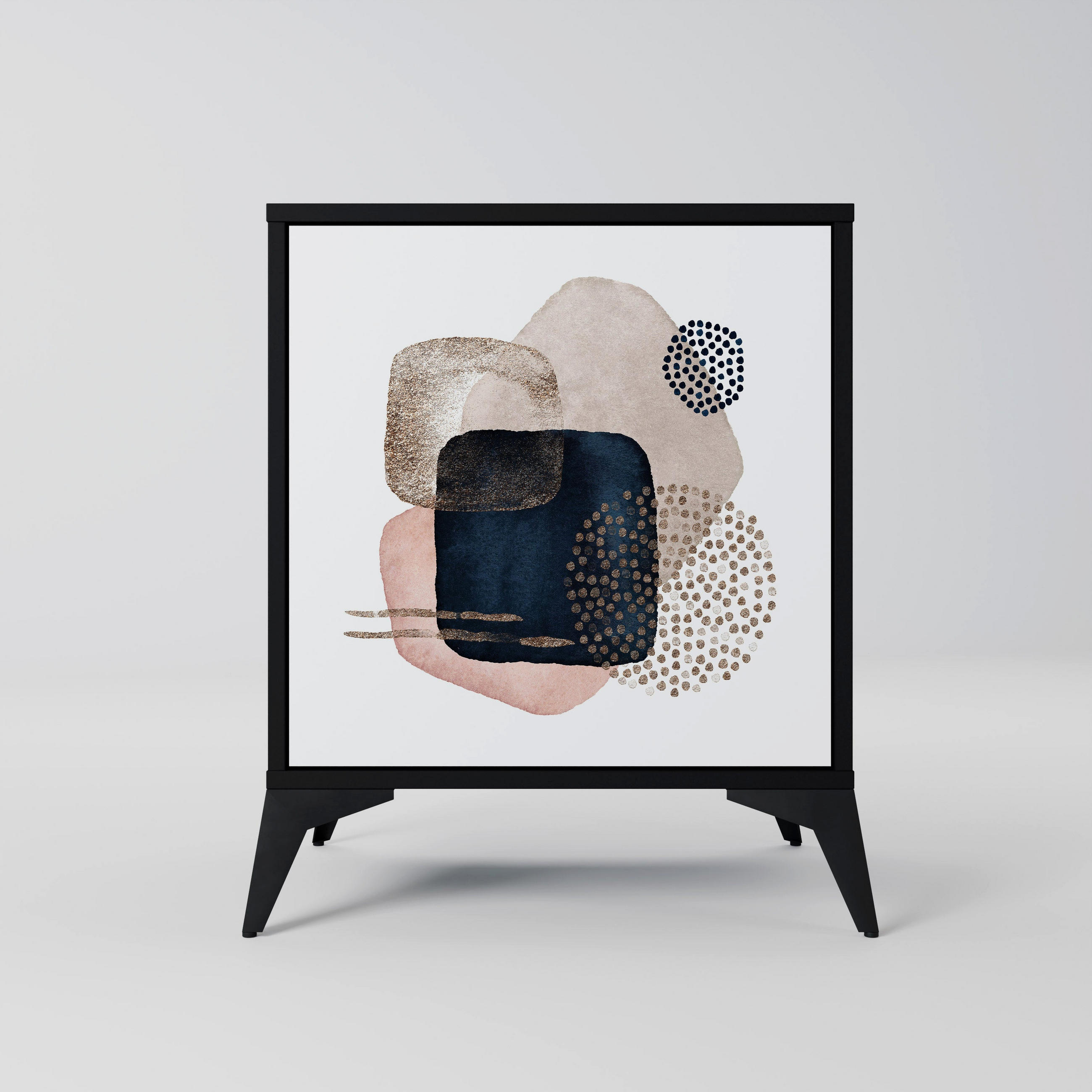 SpaceRebels Sideboard Schwarz 57.5x70.5x42 cm