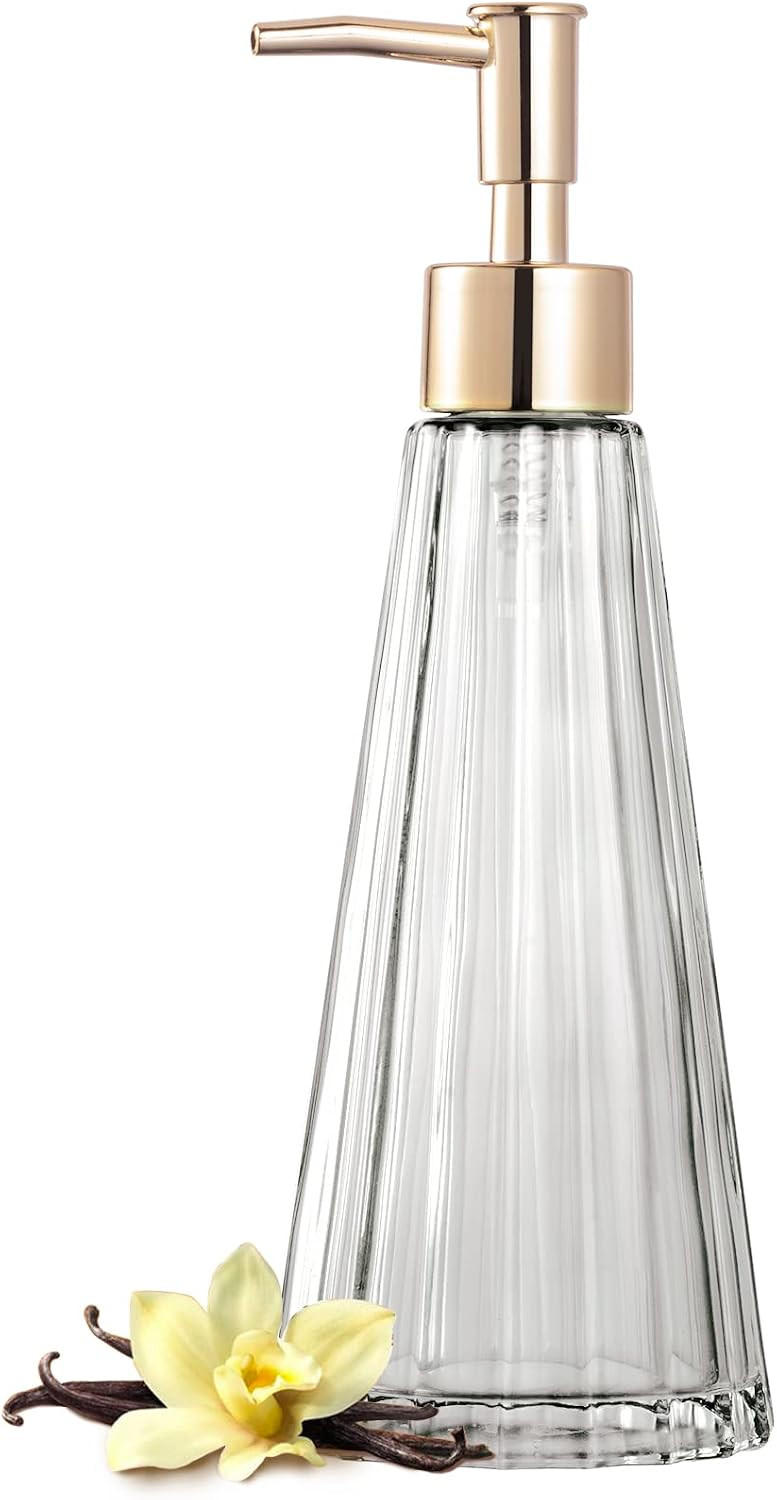 SEIFENSPENDER , Vintage-Seifenspender aus Glas – 300 ml - Transparent, Glas (7.87/22/7.87cm) - BELZ