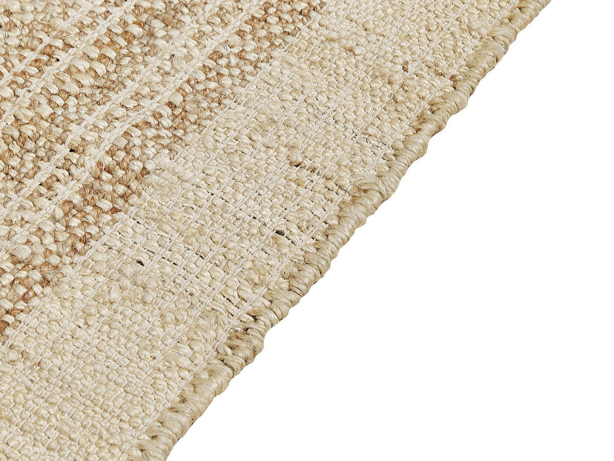 TEPPICH geflochten Ortaoba 200/140 cm - Beige, Naturmaterialen (140/200cm) - Beliani