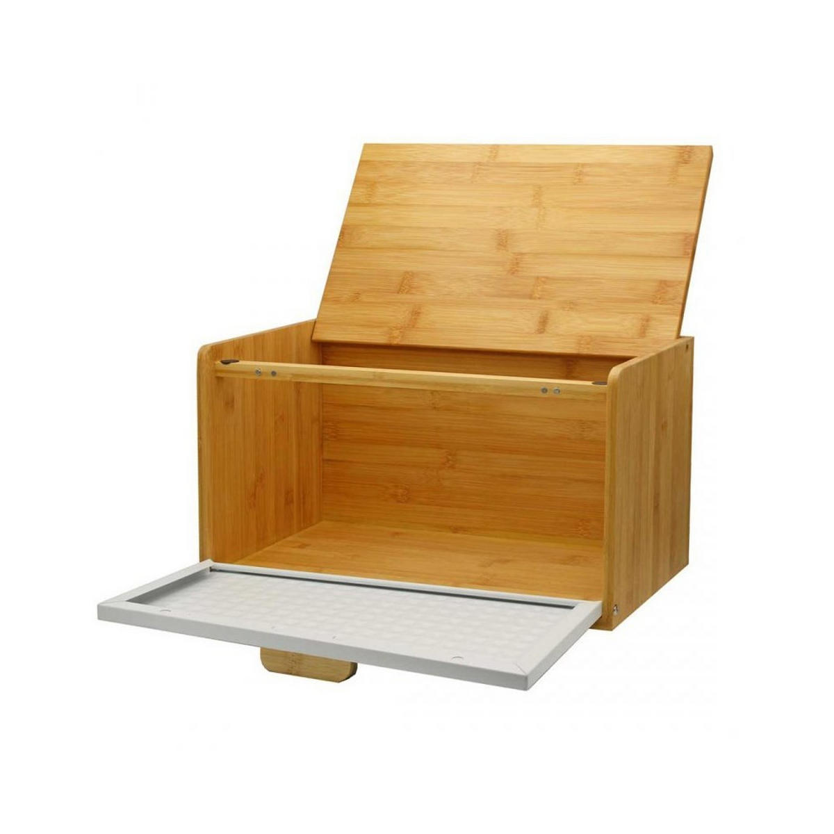 BROTKASTEN Weiß 37/22/20.5 cm 60015 - Weiß, Metall (22/20.5/37cm) - Brunbeste