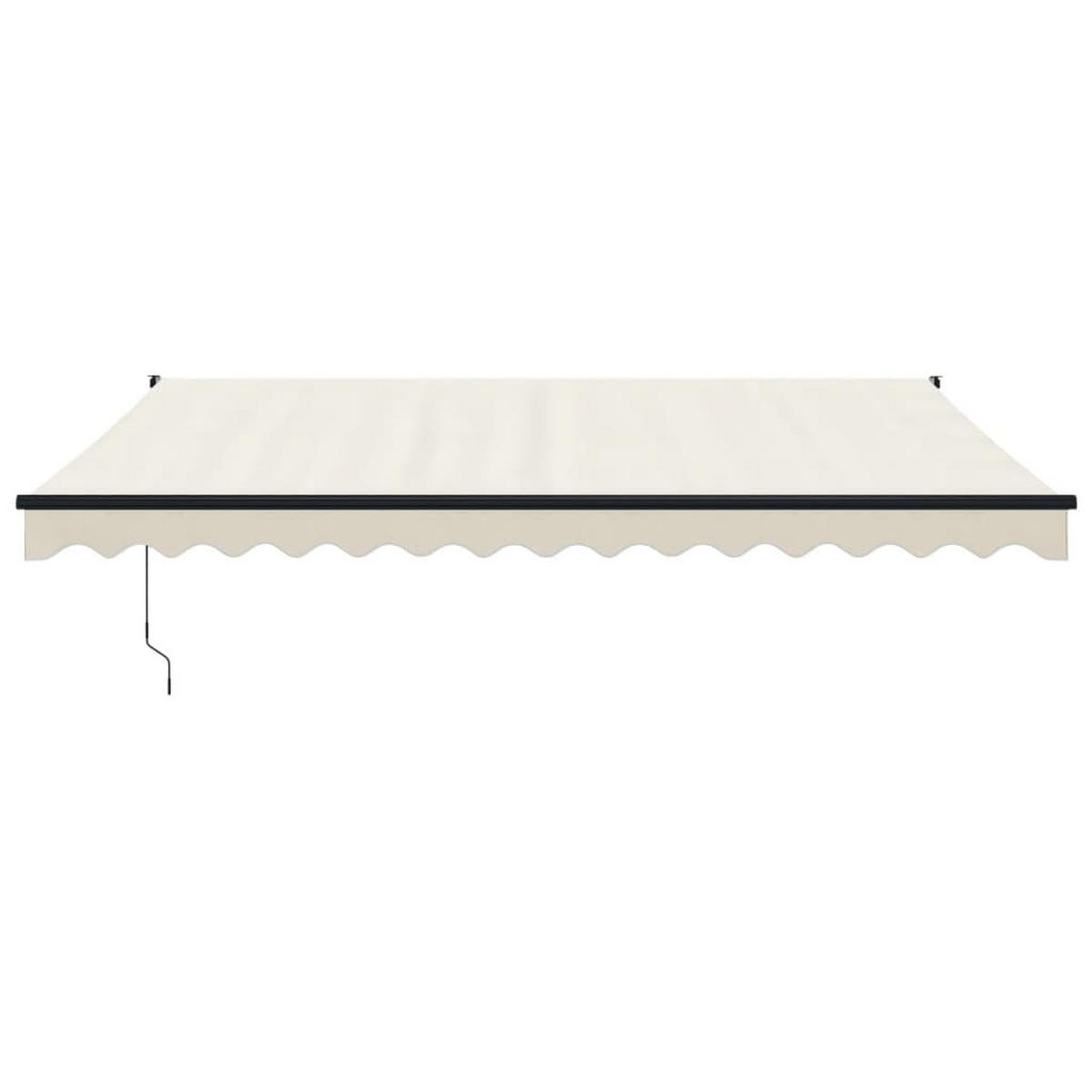 ELEKTRISCHE Markise mit Kurbel Creme 4,5x3 m - Creme, Textil (300/150/450cm) - furnicato