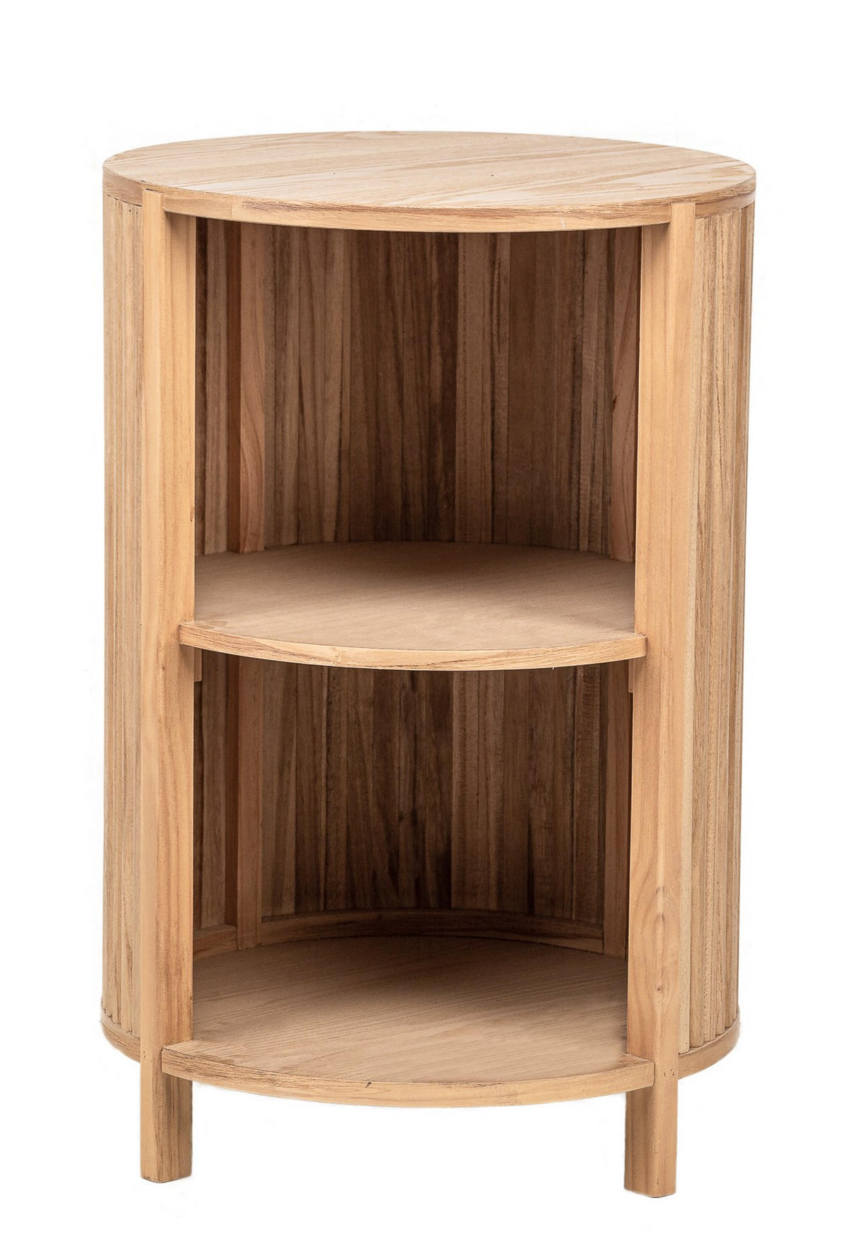 NACHTTISCH Rund Braun 40 x 40 x 63 cm - Braun, Holz (40/63/40cm) - Nordlys