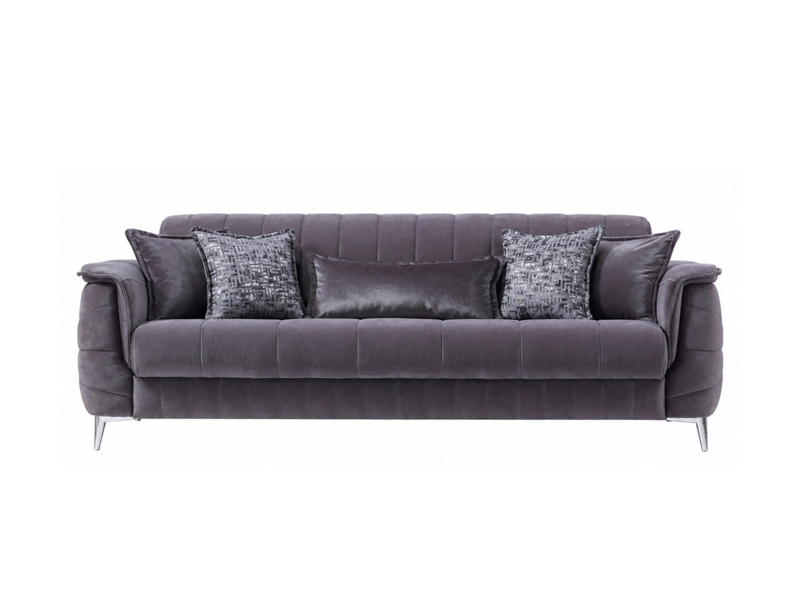 3-SITZER SOFA Osorno Anthrazit - Anthrazit, Holzwerkstoff/Kunststoff (236/85/95cm)