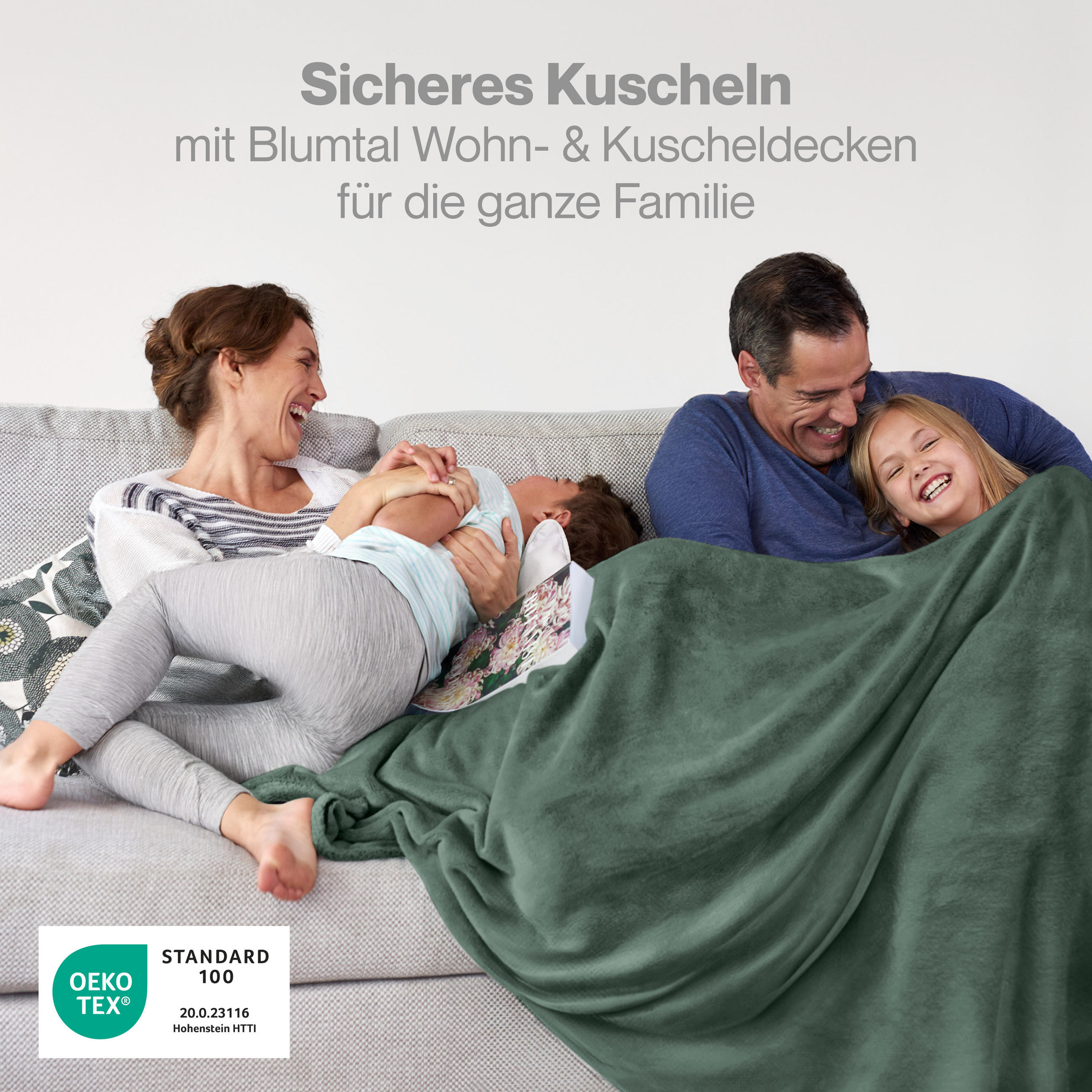 KUSCHELDECKE Anton 220/240 cm, Grün - Grün, Textil (220/240cm) - Blumtal