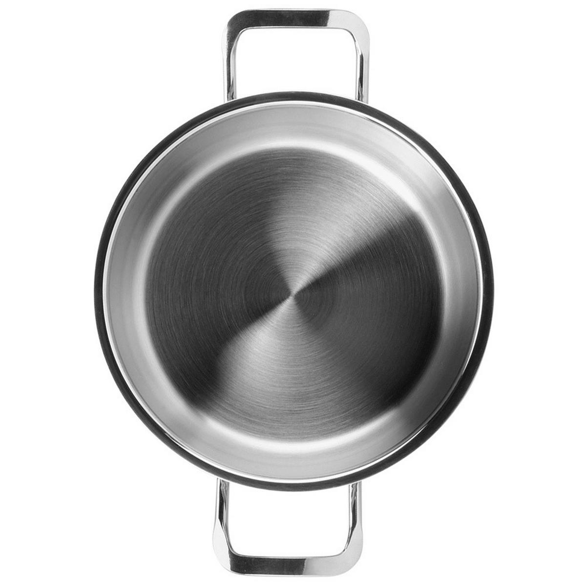 KOCHTOPF Anett mit Edelstahldeckel silber - Silberfarben, Metall (2.3cm) - Orion 