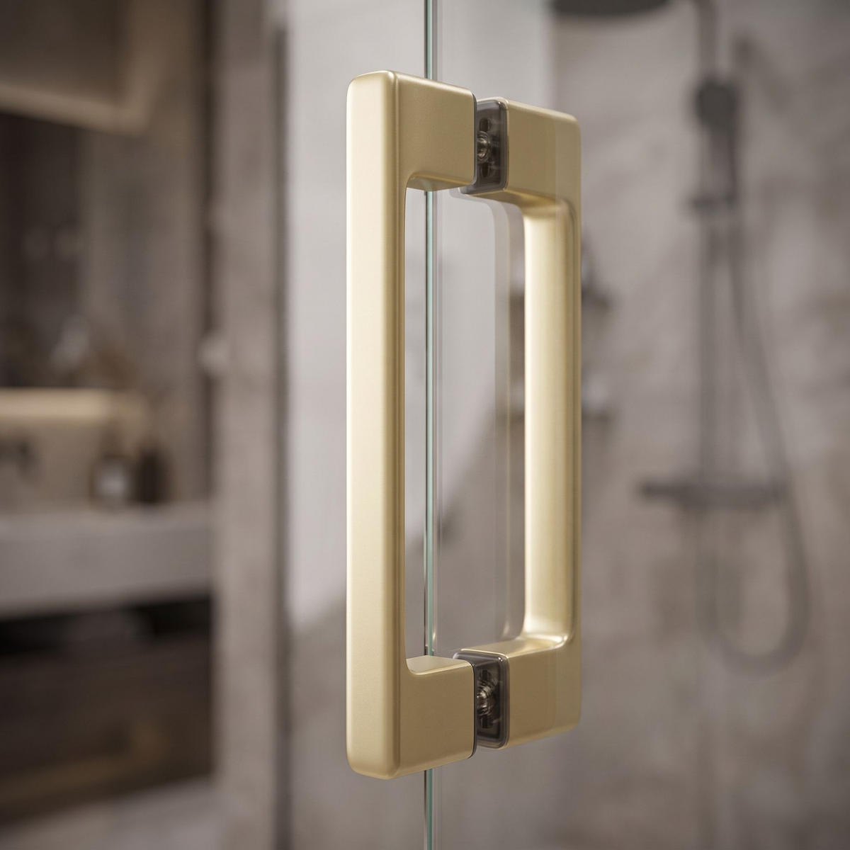 DUSCHTÜRGRIFF Rea 02 Brushed Gold - Goldfarben, Metall (1.8/17cm) - REA