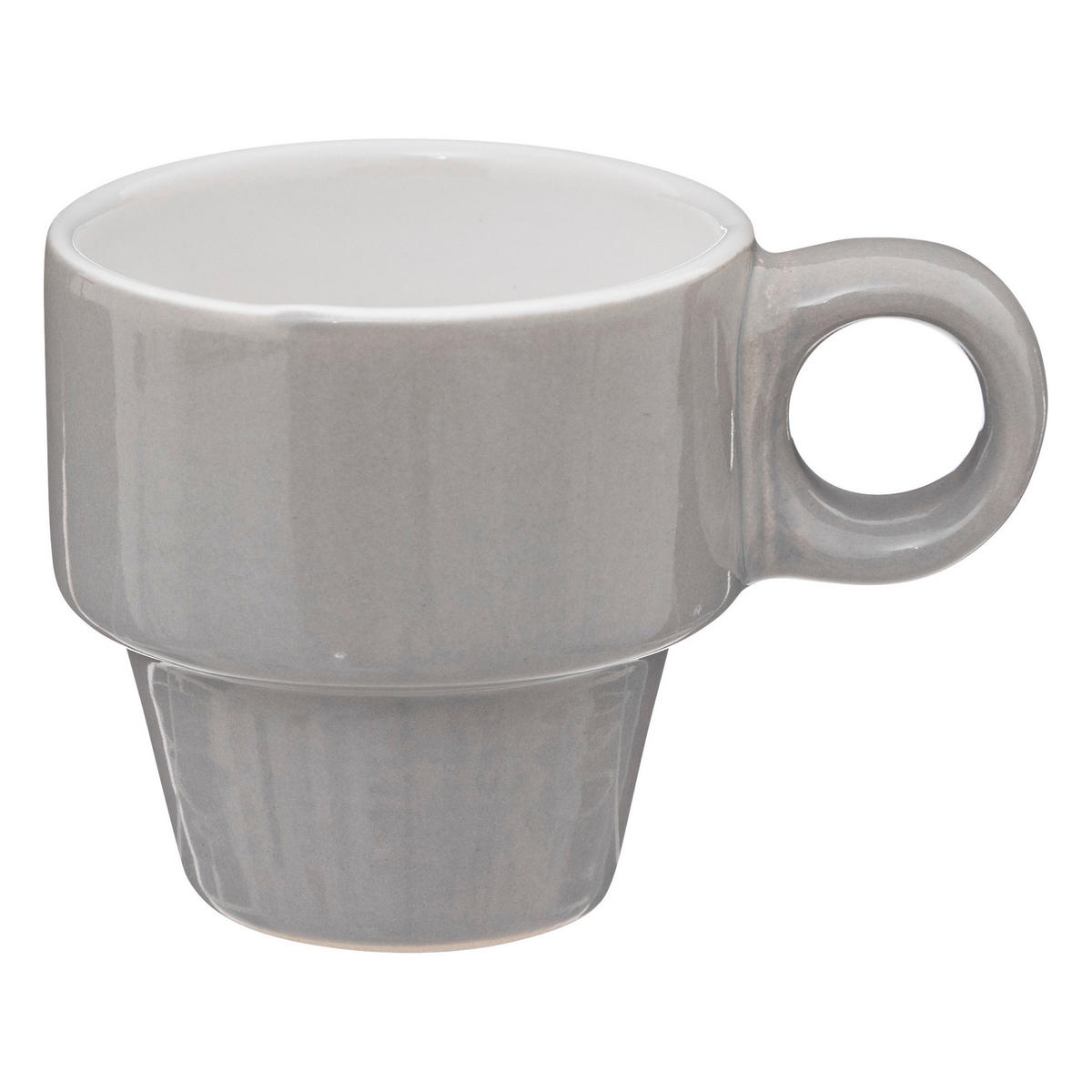 STÄNDER mit 6 Tassen Colorama Mehrfarben 64 ml 8,9/7/22,8 cm - Multicolor, Keramik (0.064L) - Secret de Gourmet